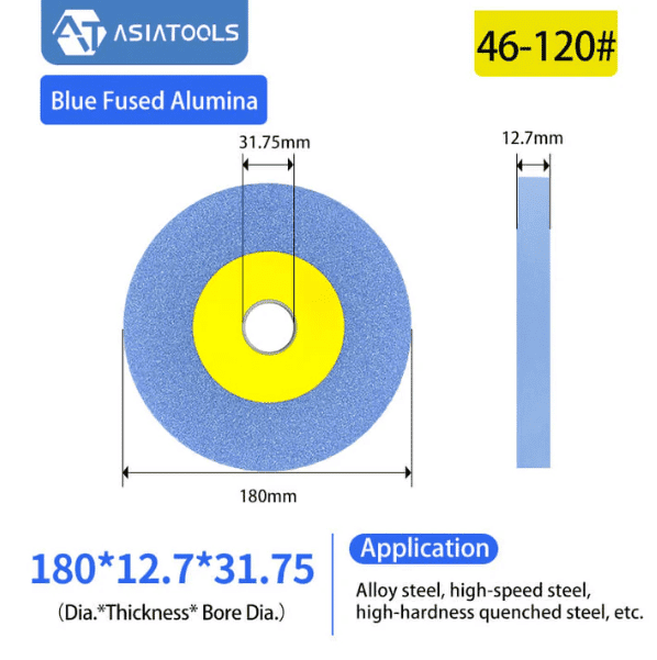 7"×5/4" A/O Resin Fiber Sanding Discs, Customizable